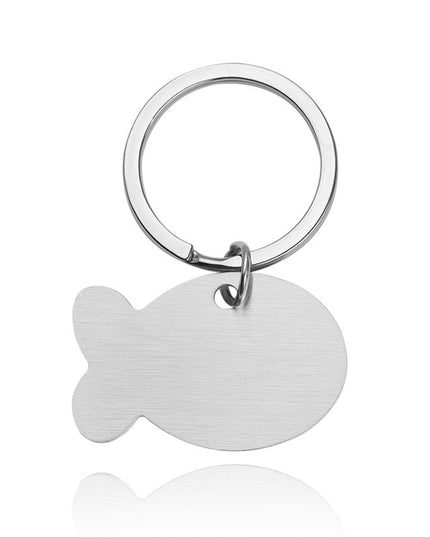 Personalized Cat Dog Pet ID Tag Keychain Engraved Pet ID Name for Cat Puppy Dog Collar Tag Pendant Keyring Bone Pet Accessories