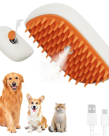 USB Rechargeable Pets Steam Brush Spray Massage Comb Pet Grooming Tools Cat Steam Comb Pet Products