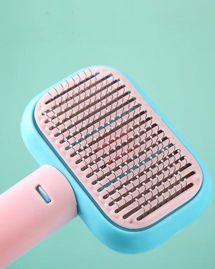 New Pet Cat Dog Hair Brush Hair Massage Comb Open-Knot Brush Grooming Cleaning Tool Stainless Steel Comb