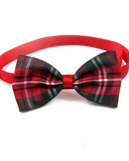 Plaid Pet Tie Cat Dog Scarf Accessories Pet Accessories