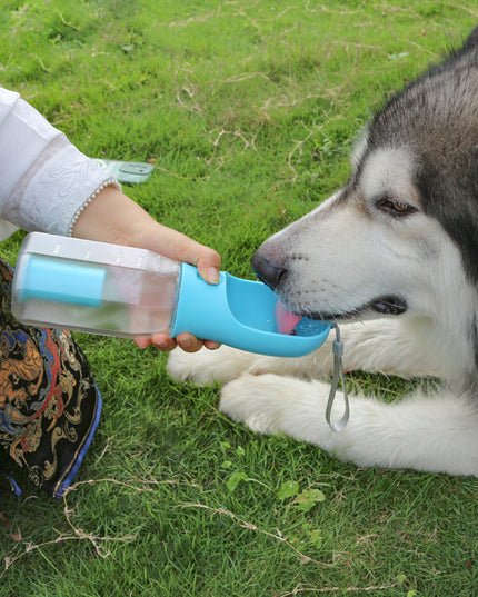 Portable Cat Dog Water Bottle Food Feeder Drinker Poop Dispenser 3 In 1 Leak-proof Multifunctional Dog Water Bottle Pet Products