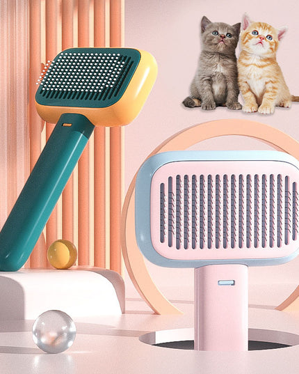 New Pet Cat Dog Hair Brush Hair Massage Comb Open-Knot Brush Grooming Cleaning Tool Stainless Steel Comb