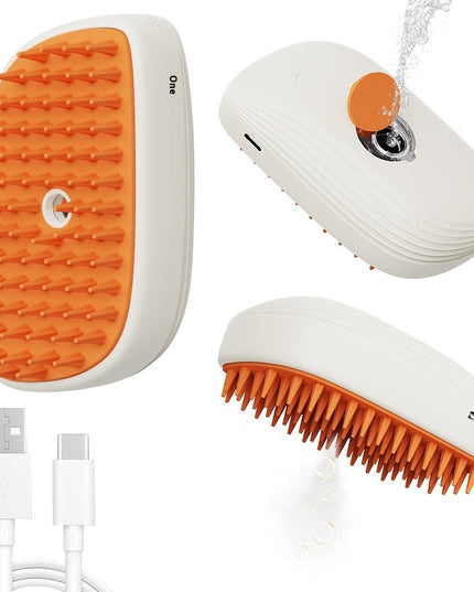 USB Rechargeable Pets Steam Brush Spray Massage Comb Pet Grooming Tools Cat Steam Comb Pet Products