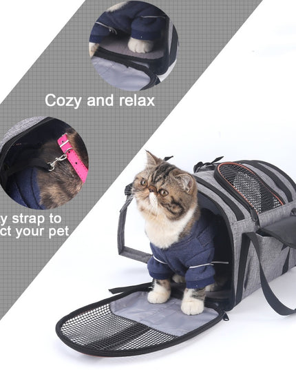 Multi-functional Folding Pet Puppy Dog Cat Car Seat Basket Pet Travel Carrier Bag