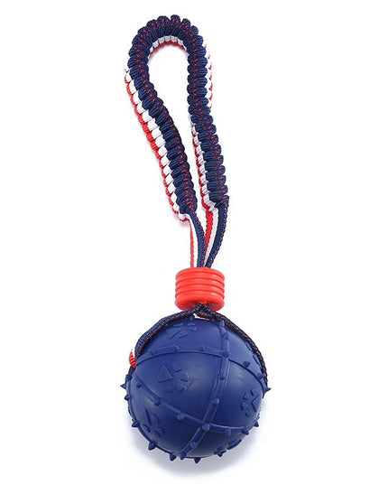 Interactive Dog Toy Ball Interactive Teether With Rope Dog Ball Pet Supplies Chewing Ball Training For Living Room Lake Beach Pets Products