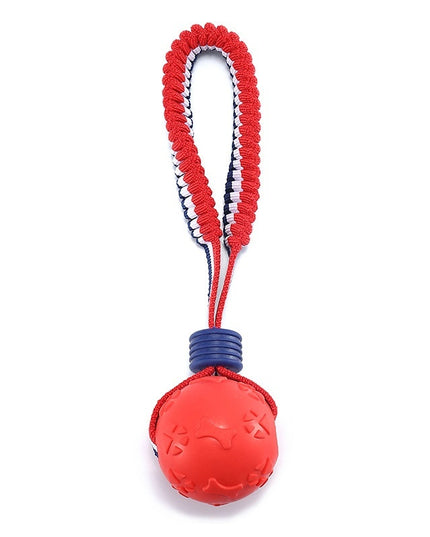 Interactive Dog Toy Ball Interactive Teether With Rope Dog Ball Pet Supplies Chewing Ball Training For Living Room Lake Beach Pets Products