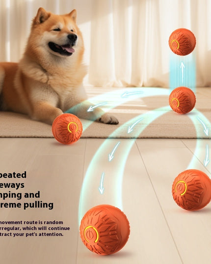 Pets Electric Jumping Ball Automatic Dog-teasing Luminous Pet Products Pets Dogs Training Products Ball Toys For Dogs Resistance