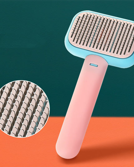 New Pet Cat Dog Hair Brush Hair Massage Comb Open-Knot Brush Grooming Cleaning Tool Stainless Steel Comb